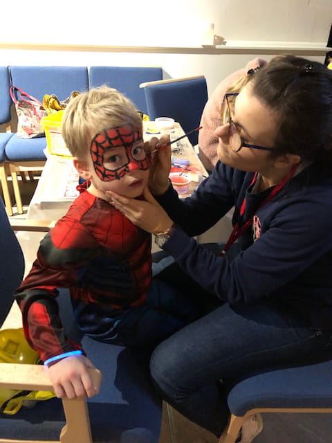 Light Party face painting