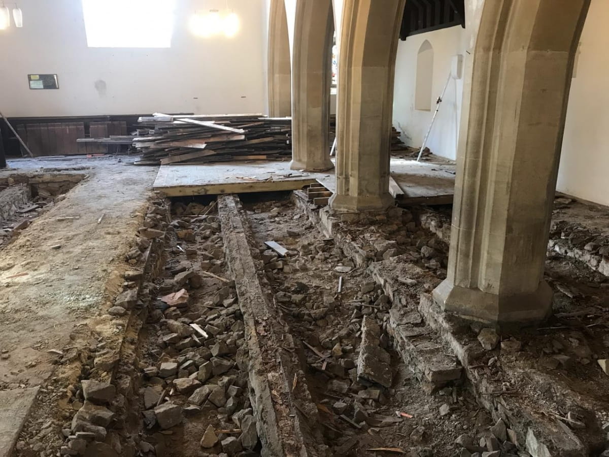 Sleeper walls underneath joists